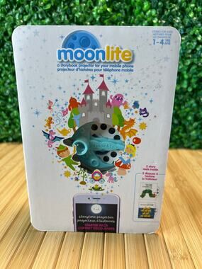 Moonlite Story Book iPhone Projector, and Movie Cards Kids Toys Gift